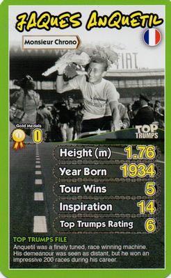 2015 Top Trumps Cycling Heroes #NNO Jaques Anquetil Front